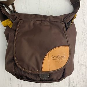 OverLand Equipment Brown Nylon Crossbody Purse